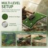 2pcs Artificial Plastic Plants Turtle Climbing Terrace Suction Cup Reptile Climbing Platform  Frogs