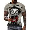 Men's 3D Printed T-Shirt Short Sleeve O-Neck Pullover Casual Top