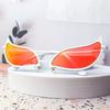 Donquixote PVC Sun Glasses Glasses Doflamingo Cosplay Eyeglasses Anime Cat Eye Sunglasses for Ladies Men Funny Christmas Gift Party Props