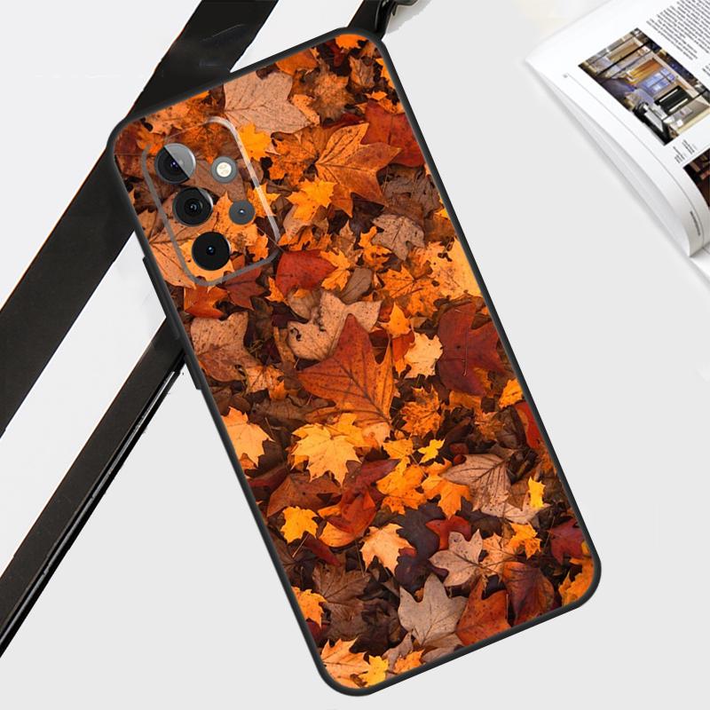 Autumn Leaves Fall Halloween Case For Samsung Galaxy A34 A54 A14 A13 A33 A53 A12 A22 A32 A52 A70 A51 A71 Back Cover