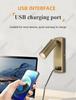 New Led Wall Lamp Sconce with Switch Black Brass Creative USB Port Reading Wall Lamp with 3W Spotlight for Bedroom Bedside