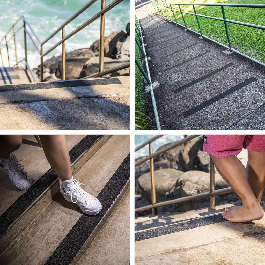 1 Roll PVC Frosted Anti-Slip Tape, 5Cm X 5M, High Adhesive Waterproof Anti-Slip Strips, Suitable for Stairs And Steps, Strong