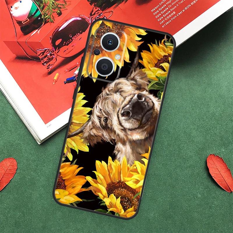 Highland Cows Case For OPPO Reno 7 8 Lite 8T 10 11 12 13 Pro 12F 13F 14F OPPO Find X8 X6 X5 X9 Pro Cover