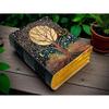 Tree of Life Leather Journal – Fairy Moon and Stars Grimoire Notebook –  Spell Book – Pagan Diary