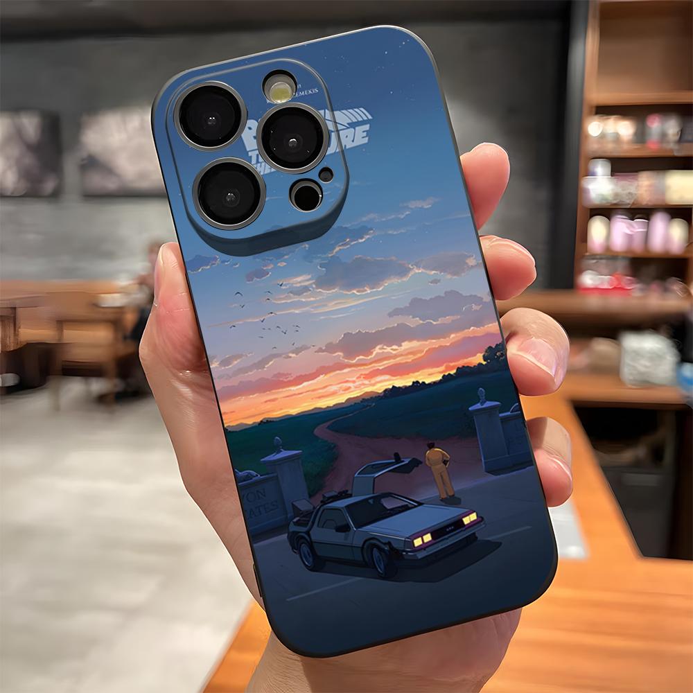 Hot Back To The Future Movie Phone Case For IPhone 17 Pro Max 15 Pro 16 14 Plus 12 13 Mini 11 Pro Shockproof Soft Cover