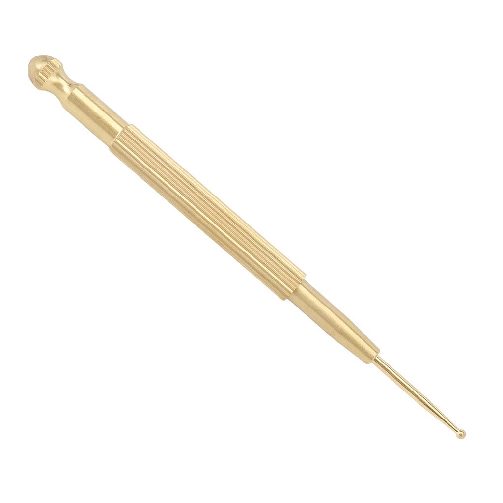 Ear Acupuncture Pen Reduce Pain Double Heads Prevent Slip Brass Ear Acupoint Reflexology Massage