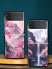 Pink Sunset Mountain Hard PC Phone Case For Samsung Galaxy Z Flip 7 6 5 4 Black Cover For Galaxy Z Flip 3 Foldable Shell Fundas