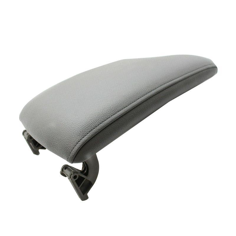 New Grey Car Front Center Console Armrest Box Lid Cover Trim Fit for BMW 3 Series E90 E91 E92 E93 PU Leather