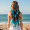 Ikonisches Traumfänger-Netz Boho Quasten-Kopfschmuck Stammes-Feder Haarverlängerungen Freigeistige Mädchen