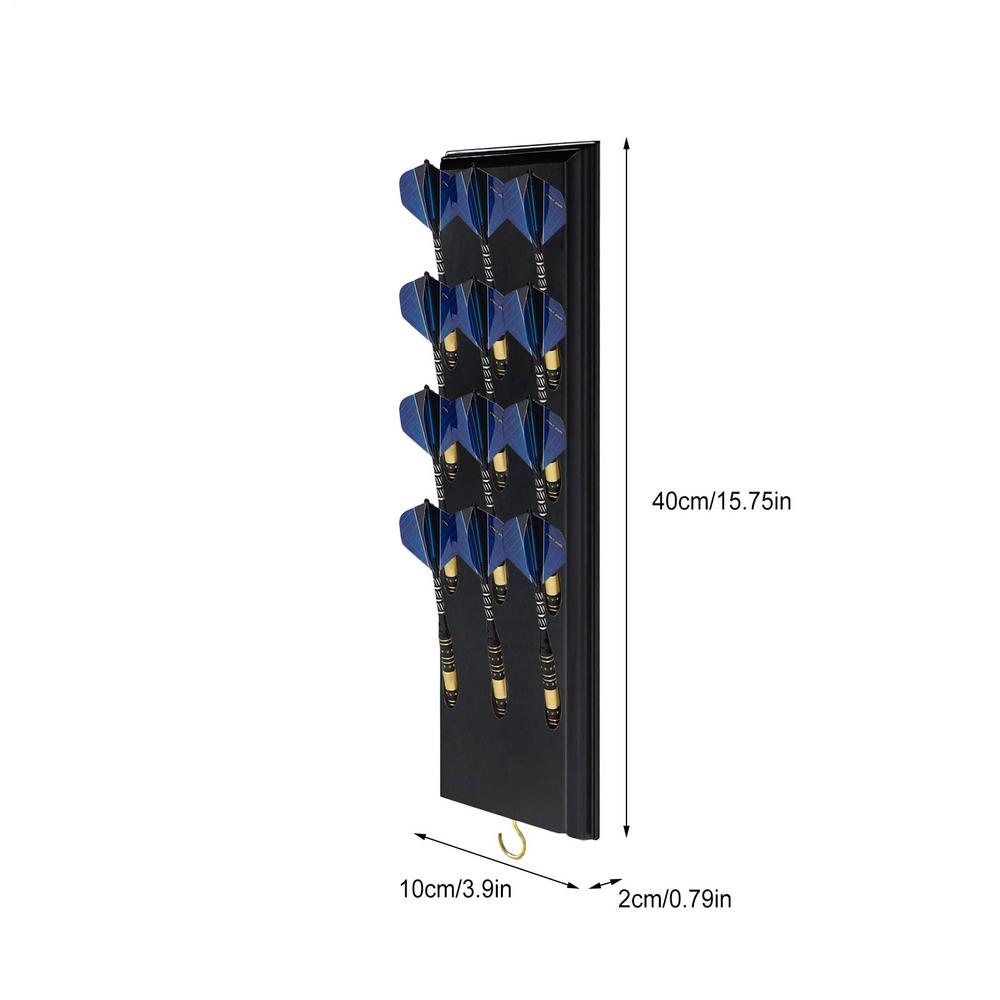 

Wooden Dart Holder Space-Saving Display Stand Dart Storage Stand for Steel Tips for Club Bar Game Room Living Room Bedroom чорний