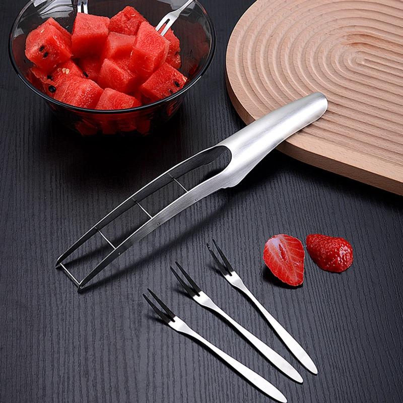 Wassermelonenschneidemaschine Sommer Wassermelonenschneider Schmutzige Hand Multifunktionaler Schneider für Melone Küchenwerkzeuge