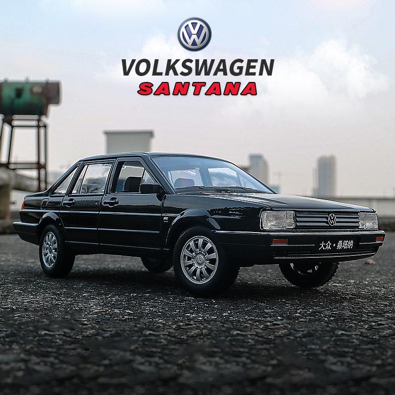 WELLY 1/24 Volkswagen SANTANA  Alloy Diecasts Metal Toy Vehicles Car Model Miniature Scale Model Collection Kids Delicate Gifts