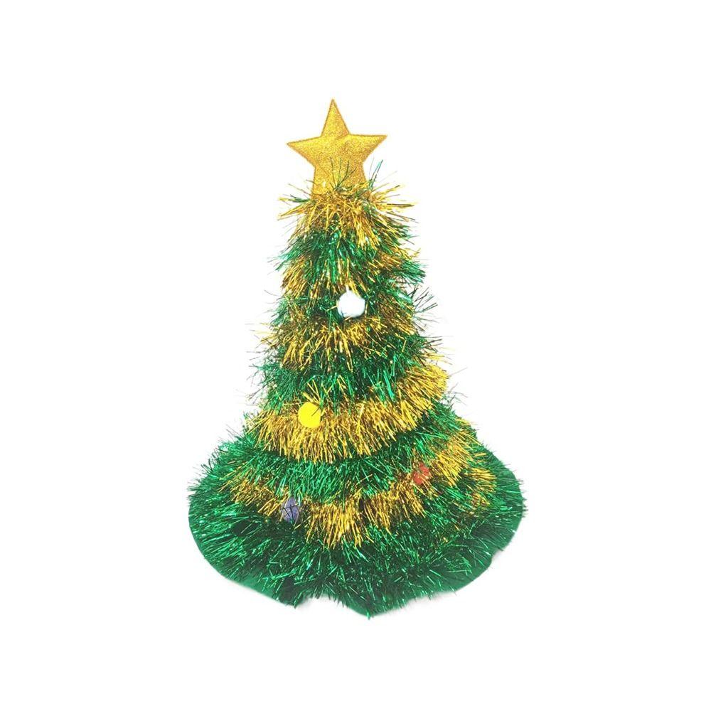 Non-woven Rain Silk Plush Ball Home Christmas Hat Christmas Decor Christmas Tree Hat Xmas Ornaments