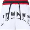 Jordan Letter Logo Print Striped Colorblock Drawstring Straight-Leg Sports Shorts Men Bottoms White FD5958-100