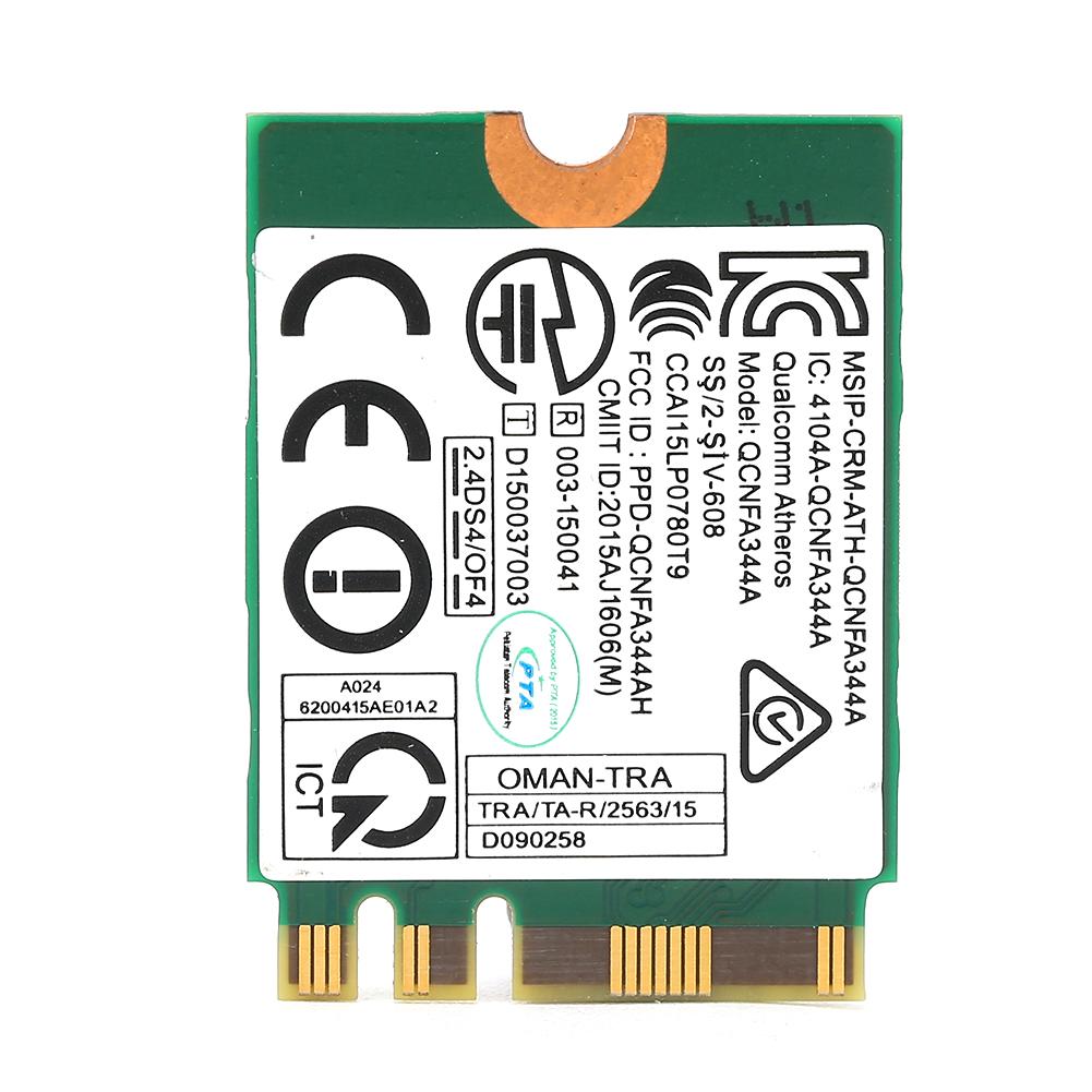 DualBand Wireless Network Card QCNFA344A WiFi for Bluetooth Chip Model Wirefree Module for Windows