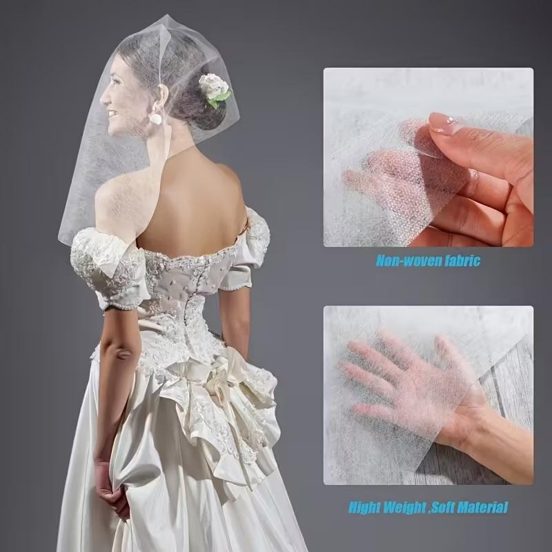 50/100Pcs Disposable Makeup Protector Hoods Breathable Cosmetic Beauty Masks For Bridal Party Wedding Travel Daily Makeup