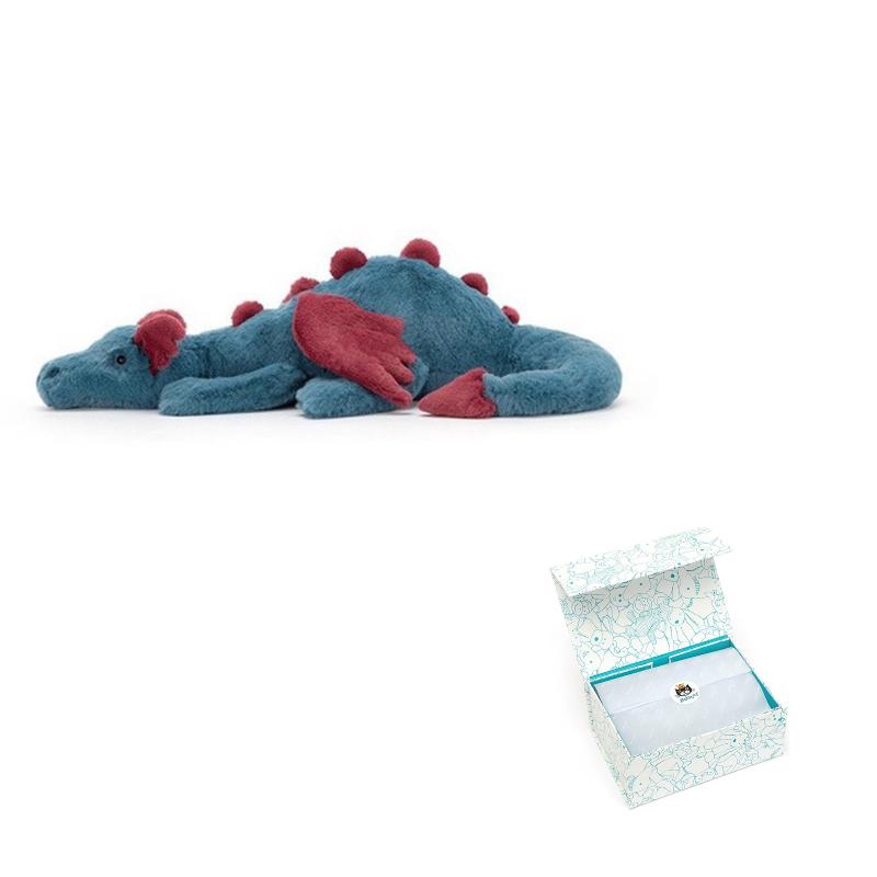 Jellycat Mythical Animals Dexteron Dinosaur Doll Plush Figure 7cm/12cm/19cm Height Length 26cm/50cm/56cm Length