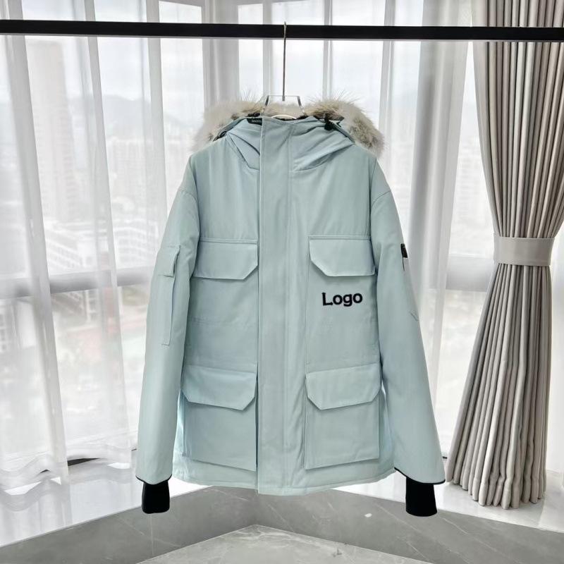 Goose down jacket Canadian men's and women's expedition down jacket thickened couple's clothing Parker