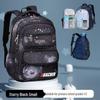 Starry Sky Backpack for Boys, Grades 1-6: Spine Protection, Lightweight & Splashproof