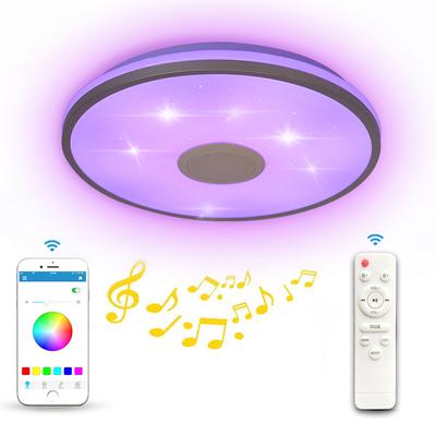 30/33CM Smart Bluetooth Musiklicht APP Modern Schlicht Gerahmt Arbeitszimmer Schlafzimmer LED Deckenleuchte