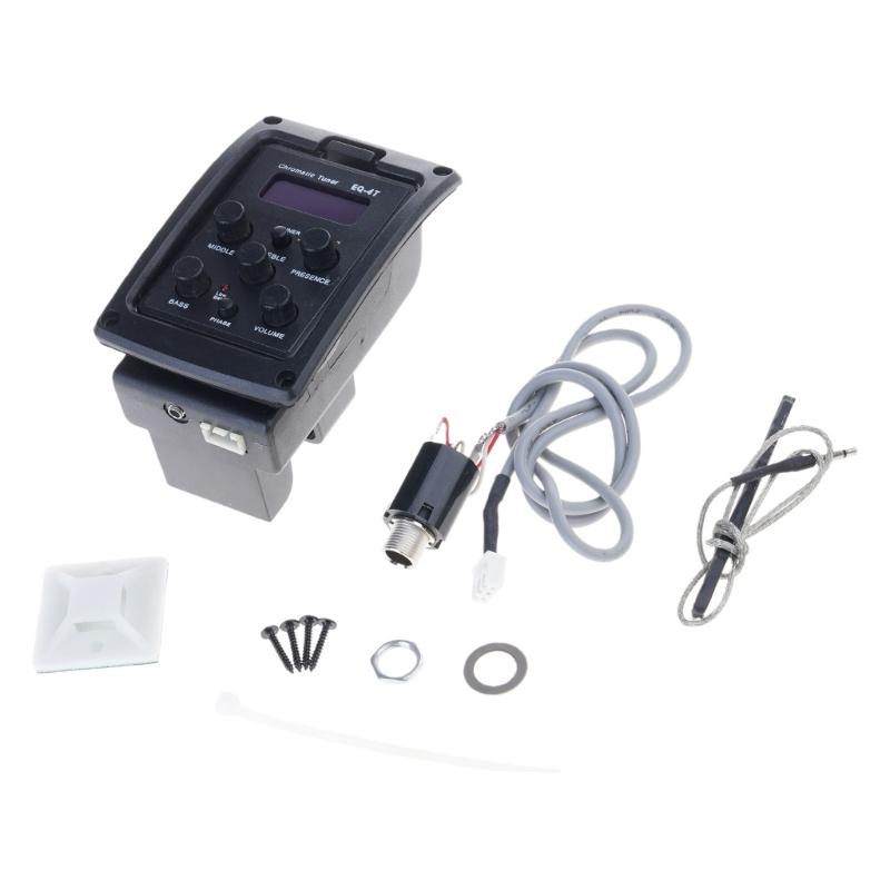 

Guitar Equalizer One Board Preamp Pickup Tuner Volumes Control Pickup 4 Bands Acoustic Guitar Preamplifier EQ Equalizer 1
