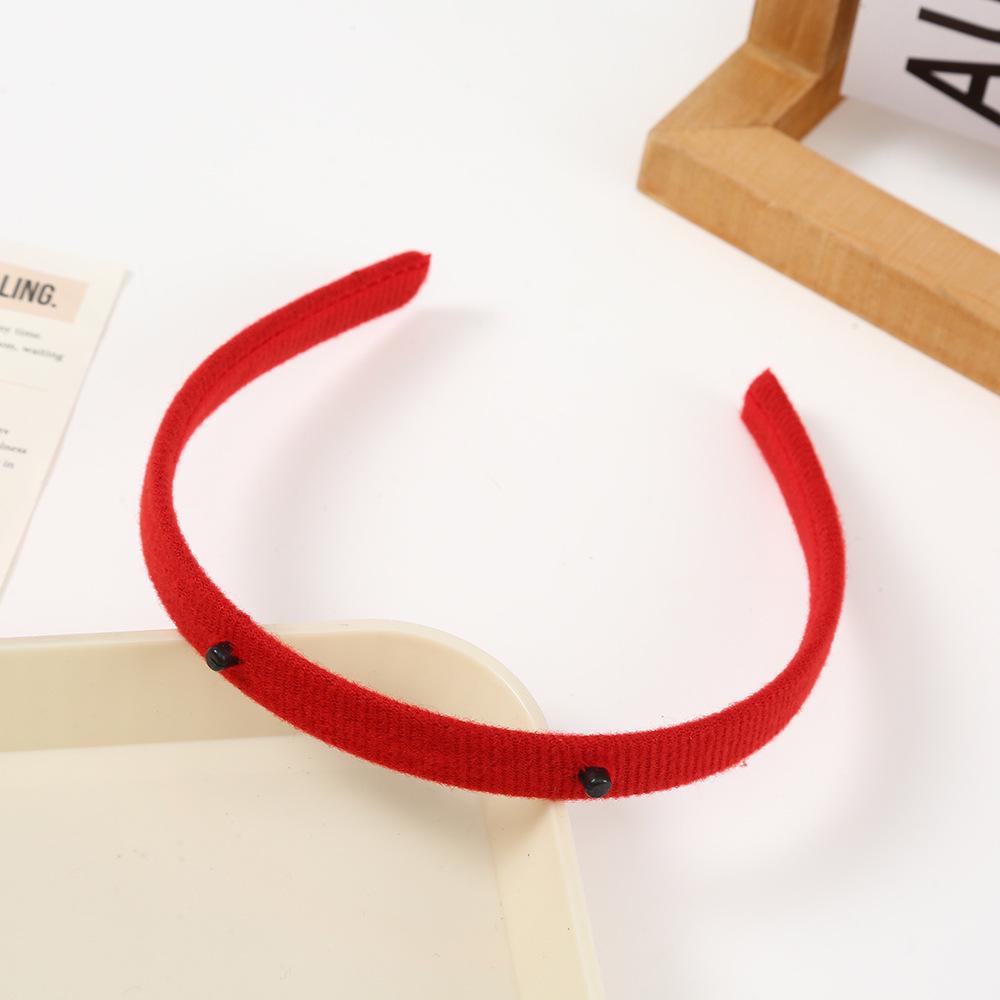 

Плюшевая повязка на голову с вязаной кромкой в корейском стиле: Рождественский и Хэллоуинский ободок для волос разных размеров для девочек