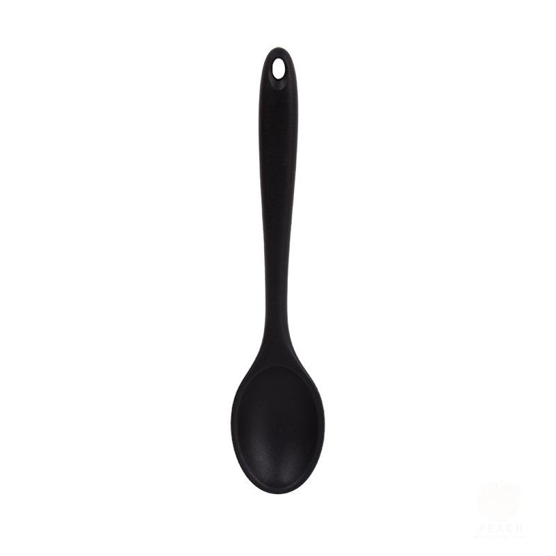Long Handle Silicone Noodle Spoon Rice Salad Mixing Kitchen Teaspoon