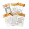 10-Sheet Premium Big-size Clear Lace Border Stickers, Elegant Hollow Lace Edges with Transparent Effect