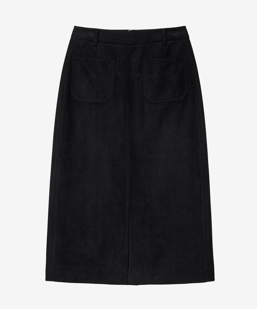Mind Bridge Woman [W] H-Line Suede Out-Pocket Skirt - 2 Colors
