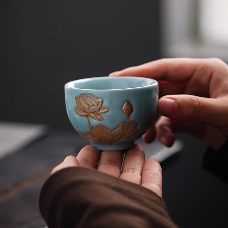 Hongyu Ruzhou Kiln 10-Piece Ceramic Tea Set