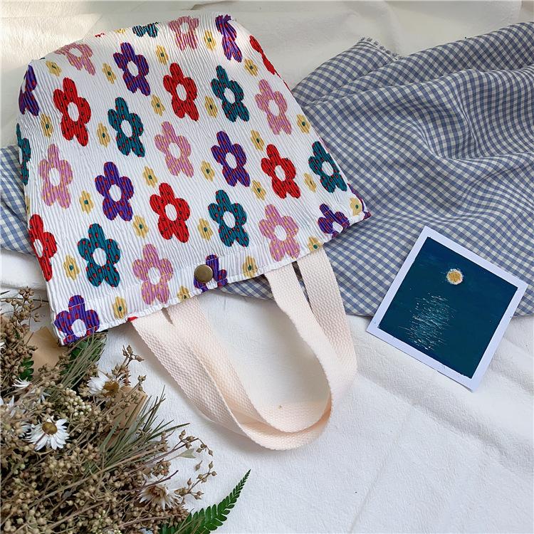 Fashion Canvas Bag Internet Celebrity Small Fresh Bento Bag Casual Literary Temperament Handbag