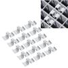 Pack of 25 Galvanized Steel Saddle Clamps for Oval Hole Design Grids, Industrial Floor Drainage Systems, Mezzanines, Walkways, Stair Treads