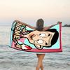 1pc Mr Bean1 Beach Towel with Custom Name, Beach/Swimming/Bath/Picnic/Camping Towel, Suitable for Seaside Beaches