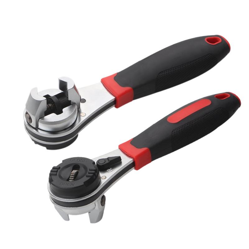 Universal Adjustable Multifunctional Ratchet Wrench, Dual-Direction, 6-22mm Metric Quick Wrench