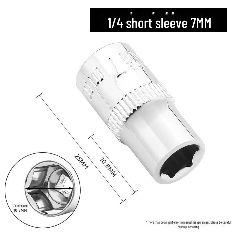 Green Forest 6.3mm Hexagonal Socket/Wrench Sleeve Set with 1/4 Socket Head Ratchet Wrench.