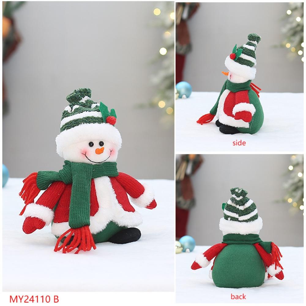 Sitting Santa Claus Doll Toy Plush Merry Christmas Decoration  Xmas Festival Decor