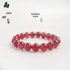 Jingxi Crystal 7A Grade Pigeon Blood Red & Starlight Cherry Red Strawberry Bracelet Collection