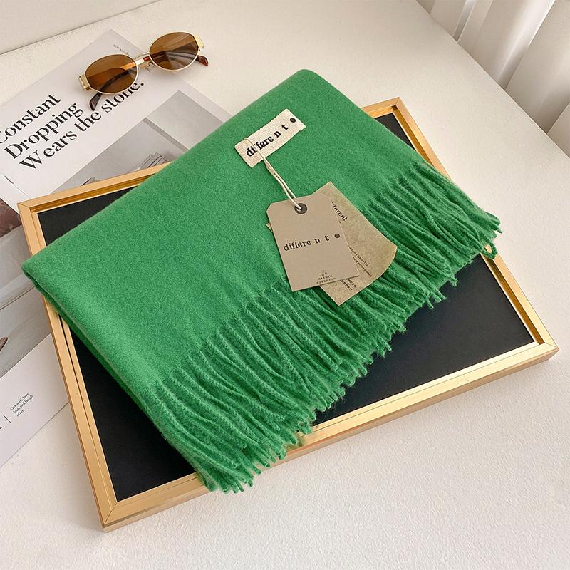 45 Color Winter Scarf For Women Long Warm Cashmere Scarves Hijab Solid Lady Shawl Wrap Female Pashmina Bandana Head Stole