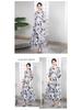 2025 Women's Plus Size Evening Banquet Dress - Slimming, Elegant, and Versatile Printed Design