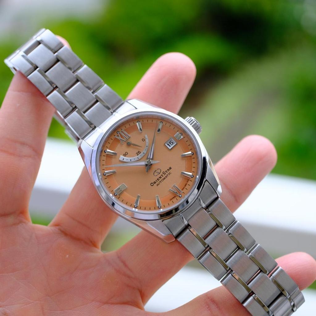 Used ORIENT STAR RK-AU0108G automatic champagne dial