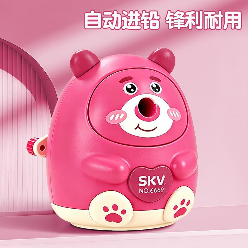 Cute Cartoon Animal Shaped Durable Manual Pencil Sharpener For Kids Students