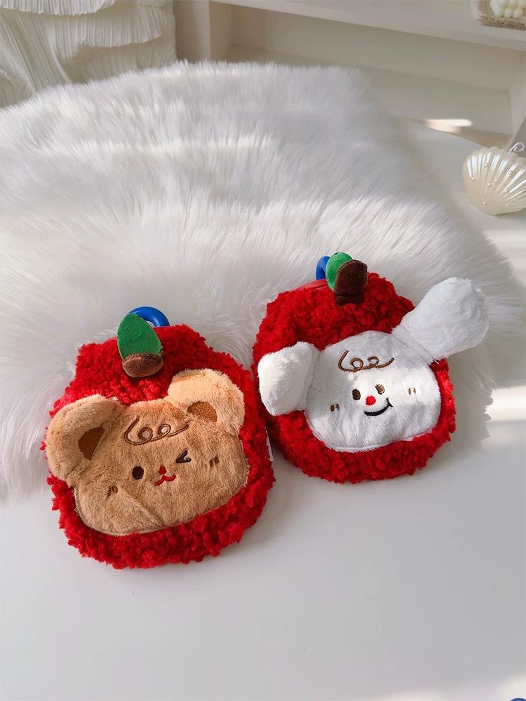 New Cute Plush Portable Water-Filled Explosion-Proof Thickened Office and Student Warm Hand Warmer Small Hot Water Bottle