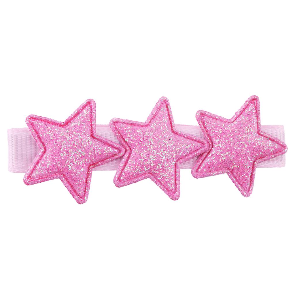 Glitter Star Hair Clips for Girls Sparkly Rainbow Clips Kids Hairpins Star Shaped Hair Barrettes Headwear Hair Accessories