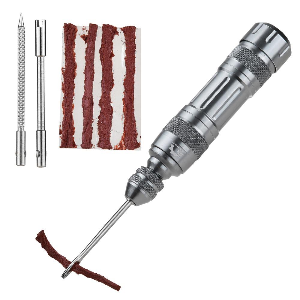 Aluminium Alloy Tire Repair Kit 3 Types Drilling Bits Tire Plug Kit Tire Patch Kit  Cycling Trips