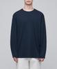 Musinsa Standard Supima Relaxed Crew Neck Long Sleeve T-Shirt [Navy]