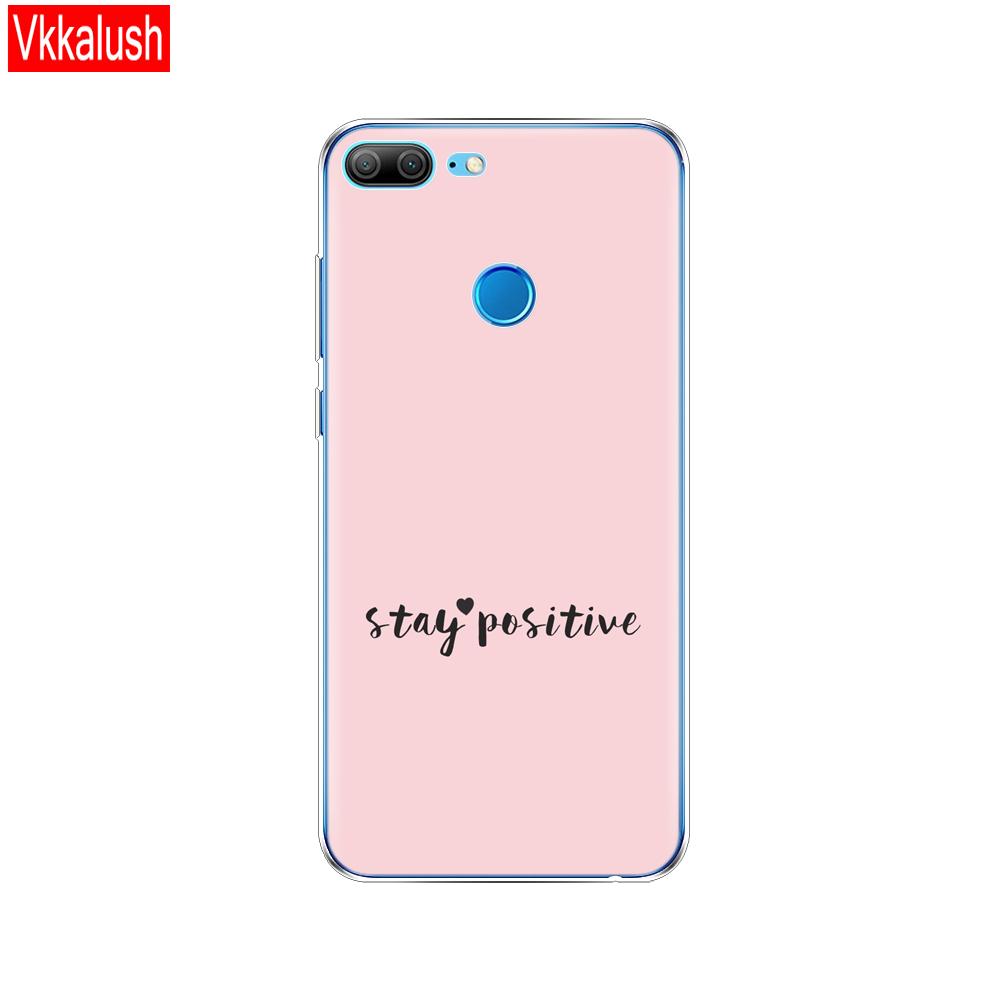 Hülle Handyhülle für Huawei Honor 9 Lite weiches TPU Silikon Rückseite 360 Vollschutz Druck transparent Coque Shell