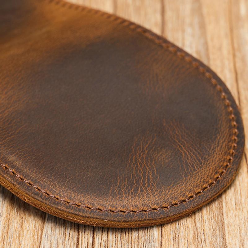 Women'S Small Genuine Leather Coin Wallet Children Mini Purses Hasp Money Clip Clutch Hobo Bags Men Gift Pouch New Manual Craft