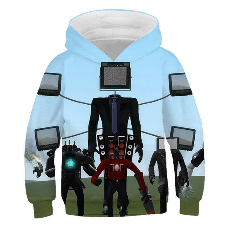 Hot Game Skibidi Toilet 3D Print Oversized Girl And Boy Hoodie Sweatshirt Boys Girls Kid Streetwear Hip Hop Pullover Hooded Clothes