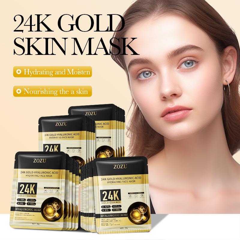 ZOZU 24k Moisturizing and Nourishing Gold Hyaluronic Acid Hydrating Mask