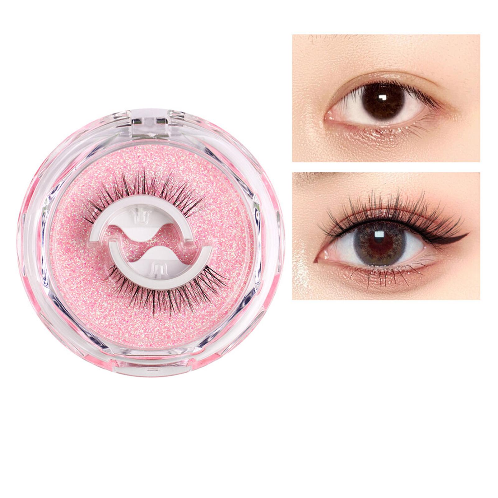 Lashes False Eyelashes Reusable Soft Fake Eyelashes Volume Strip Lashes for Women and Girls Makeup DIY W08